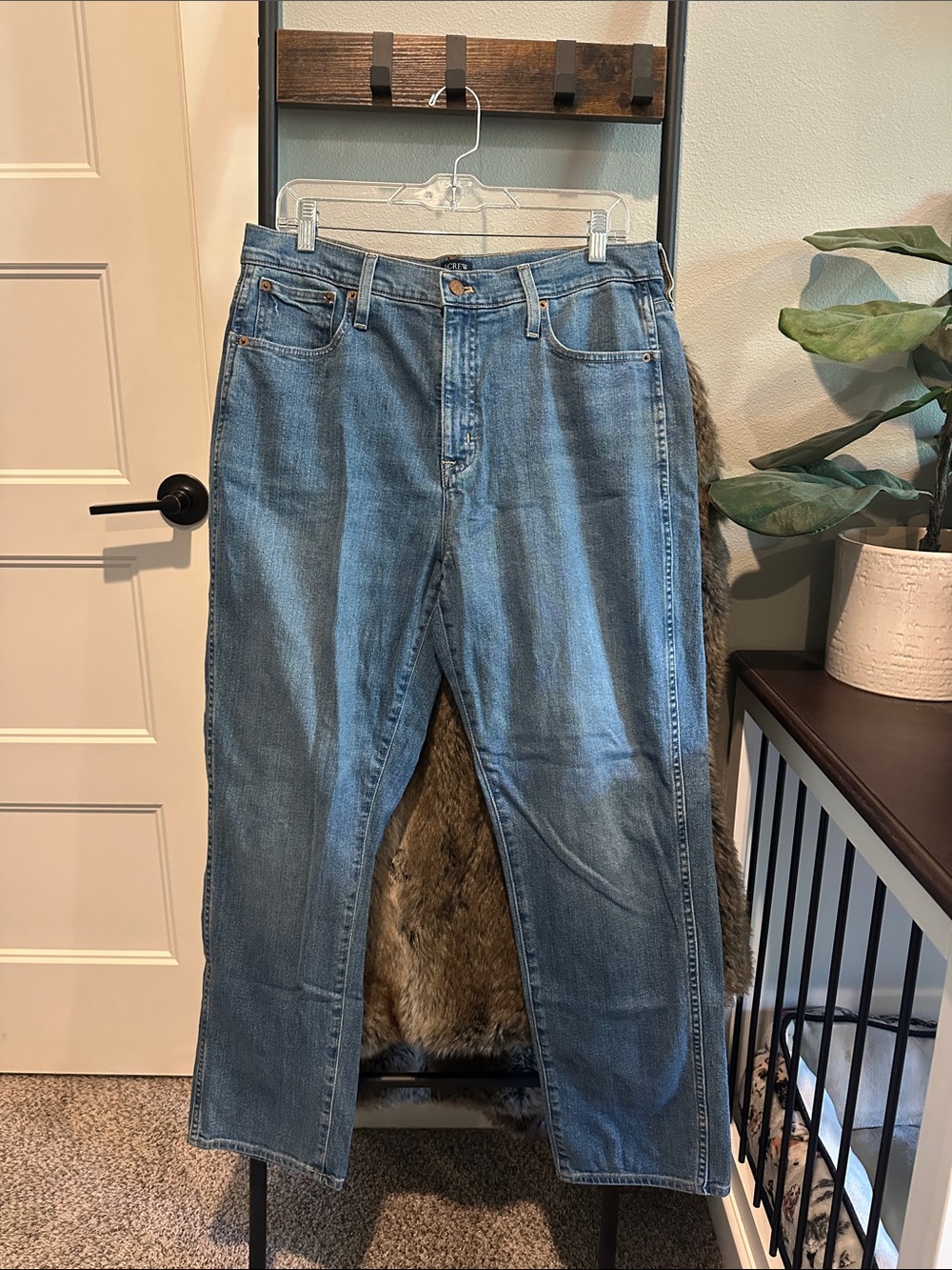 J.CREW High-Rise Vintage Jeans in Medium Blue Wash